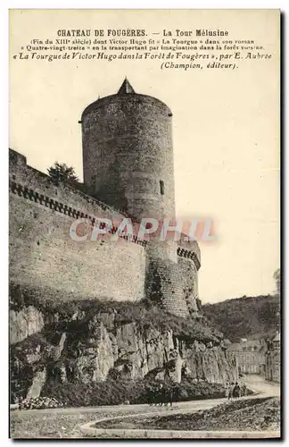 Ansichtskarte AK Fougeres La Tour Melusine