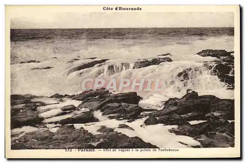 Cartes postales Parame Effet de Vagues a la Pointe de rochebonne