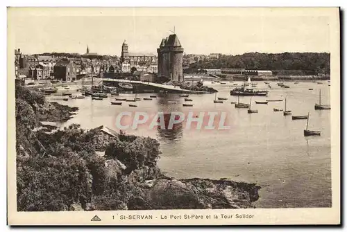 Ansichtskarte AK St Servan Le Pont St Pere et la Tour Solidor