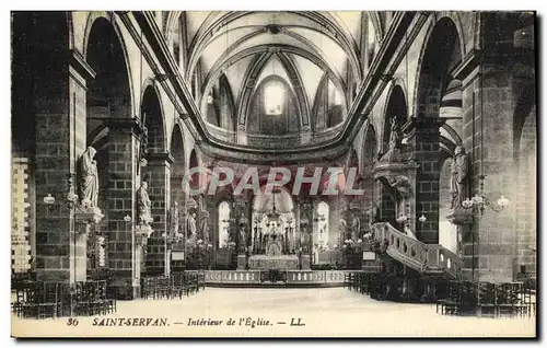 Ansichtskarte AK St Servan Interieur de L Eglise