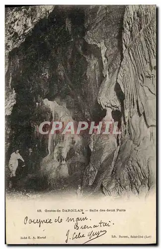 Cartes postales Grotte de Dargilan Salle des deux Puits