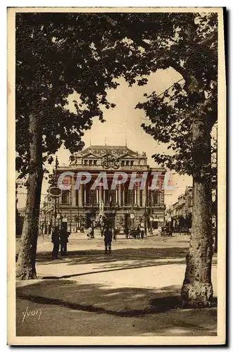 Cartes postales Montpellier La Place de la Comedie et le Theatre
