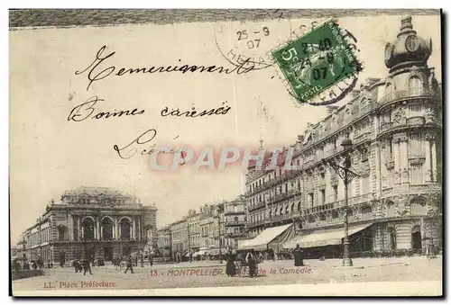 Cartes postales Montpellier La Place de la Comedie