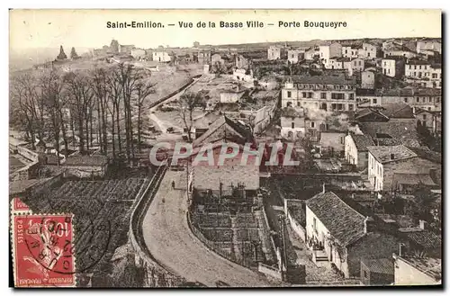 Cartes postales St Emilion Vue de la Basse Ville Porte Bouqueyre