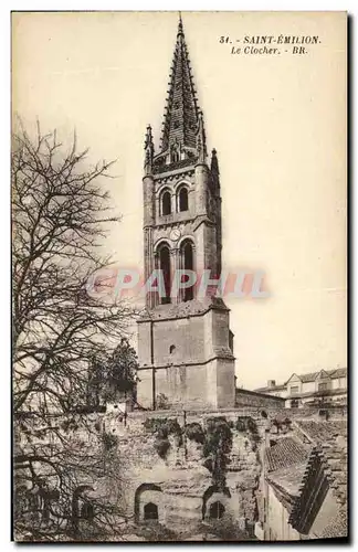 Cartes postales St Emilion Le Clocher