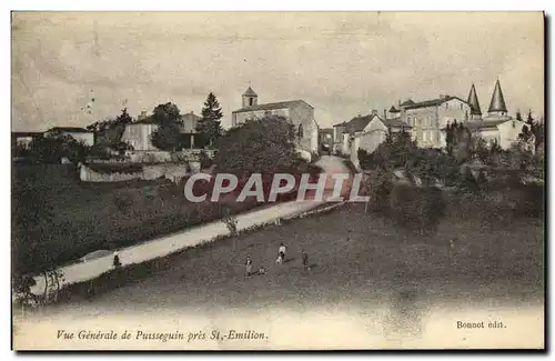 Ansichtskarte AK Environs de St Emilion Vue Generale de Puisseguin