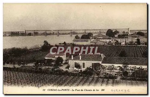 Cartes postales Cubzac les Ponts Le Pont du Chemin de Fer