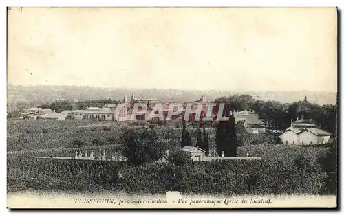 Ansichtskarte AK Puisseguin Pres Saint Emilion Vue Panoramique prise du Moulin