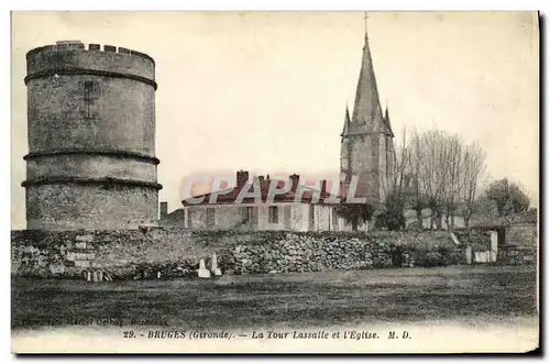 Cartes postales Bruges La Tour Lassalle et L Eglise