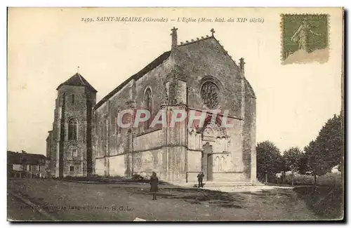 Ansichtskarte AK Saint Macaire L Eglise