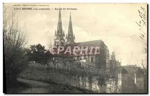 Ansichtskarte AK Branne Pres Libourne Eglise St Etienne