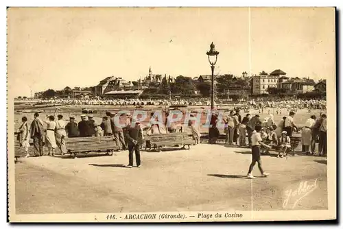 Cartes postales Arcachon Plage du Casino