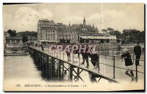 Cartes postales Cote D Argent Arcachon L Embarcadere et le Casino