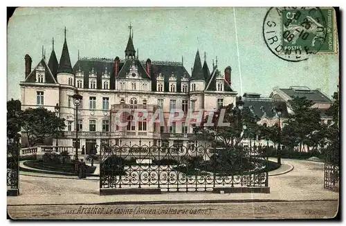 VINTAGE POSTCARD Dimension D Arcachon Money the casino Castle