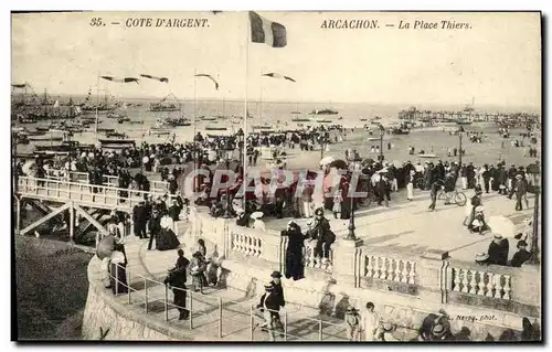 Cartes postales Cote D Argent Arcachon La Place Thiers