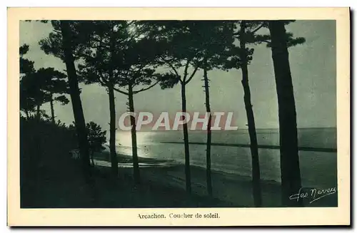 Cartes postales Cote D Argent Arcachon Coucher de Soleil