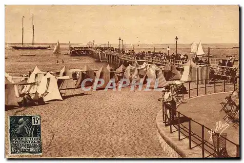 Cartes postales Arcachon La Grande jetee et la Plage