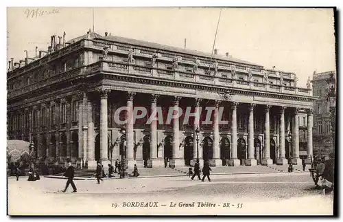 Cartes postales Bordeaux Le Grand Theatre