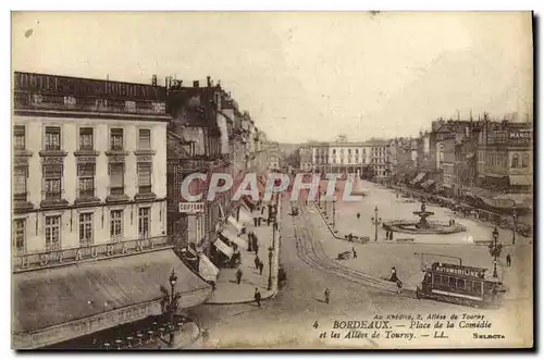 Cartes postales Bordeaux Place de la Comedie