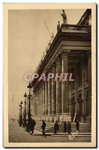 Cartes postales Bordeaux Facade du grand theatre