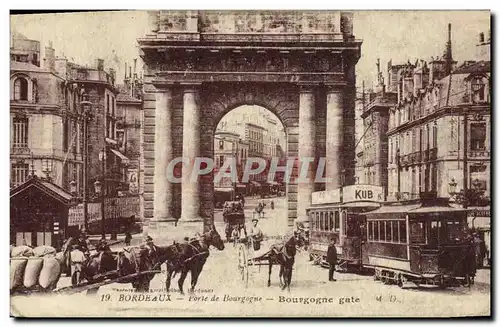 Cartes postales Bordeaux Porte de Bourgogne Tramway