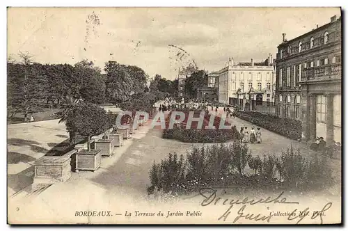 Ansichtskarte AK Bordeaux La Terrasse du Jardin Public