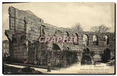 Cartes postales Bordeaux Ruines du Palais Gallien