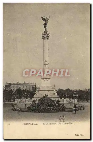 Cartes postales Bordeaux Le Monument des Girondins