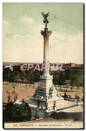 Cartes postales Bordeaux Monument des Girondins