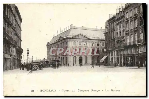 Cartes postales Bordeaux Cours du Chapeau Rouge La Bourse