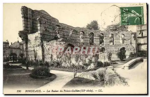 Cartes postales Bordeaux Les Ruines du Palais Gallien