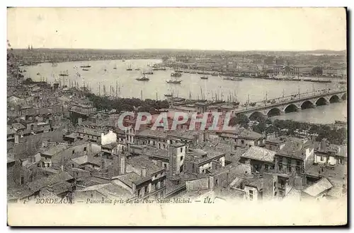 Cartes postales Bordeaux Panorama pris de la Tour Saint Michel