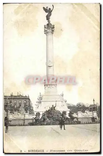 Cartes postales Bordeaux Monument des Girondins