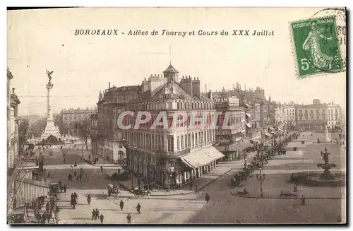 Cartes postales Bordeaux Ailees de Tourny et Cours du XXX Juillet