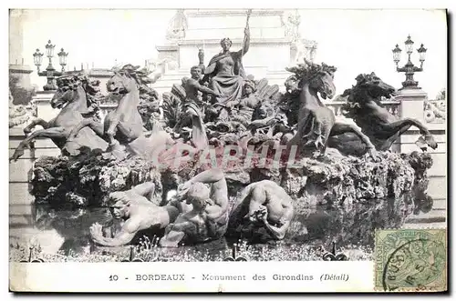 Cartes postales Bordeaux Monument Des Girondins