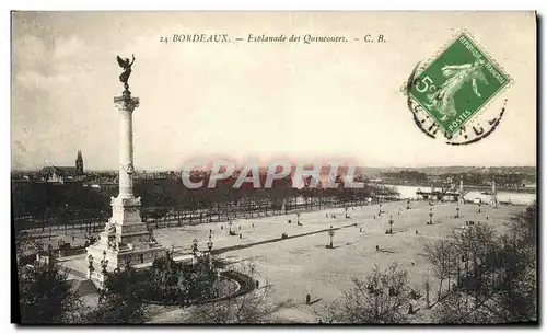 Ansichtskarte AK Bordeaux Esplanade des Quinconces