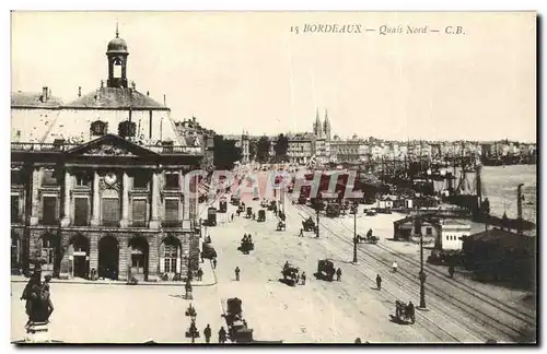 Ansichtskarte AK Bordeaux Quais Nord Bateaux