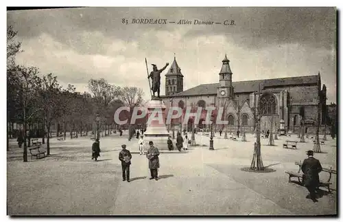 Ansichtskarte AK Bordeaux Allees Damour