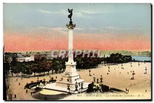 Ansichtskarte AK Bordeaux La Colonne des Girondins