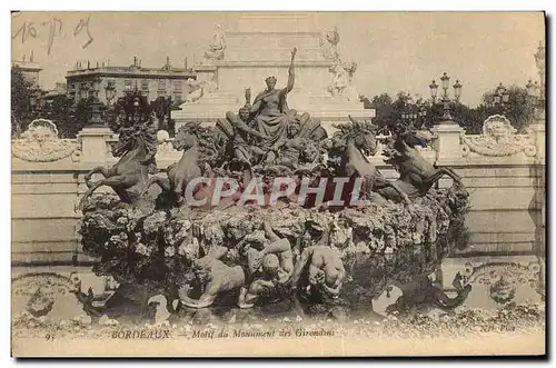 Ansichtskarte AK Bordeaux Motif Du Monument des Girondins