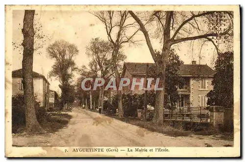 Cartes postales Ayguetinte La Mairie et L Ecole