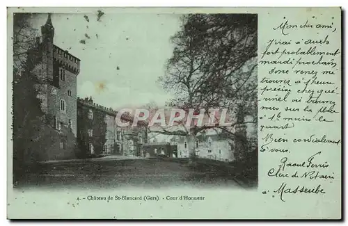 Cartes postales Chateau de St Blancard Cour d Honneur