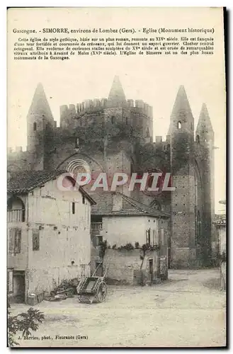 Ansichtskarte AK Gascogne Simorre Environs de Lombez Eglise