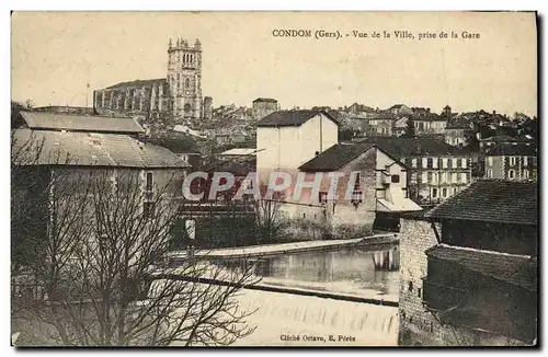 Cartes postales Condom Vue de la Ville Prise de la Gare