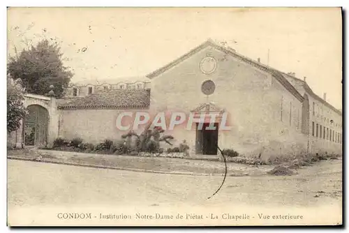 Ansichtskarte AK Condom Institution Notre Dame de Pietat La Chapelle Vue Exterieure