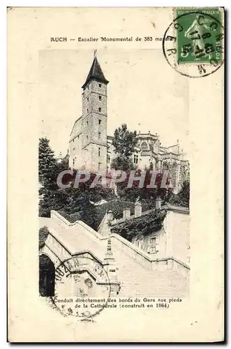 Cartes postales Auch Escalier Monumental de 383 marches