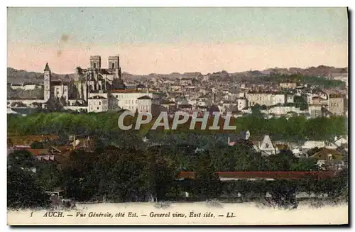 Cartes postales Auch Vue Generale cote Est