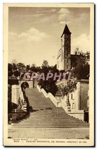 Ansichtskarte AK Auch Escalier Monumental