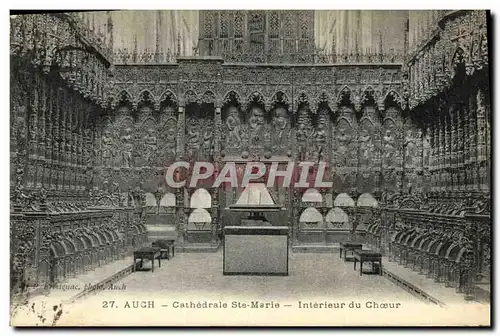 Ansichtskarte AK Auch Cathedrale Ste Marie Interieur du Choeur