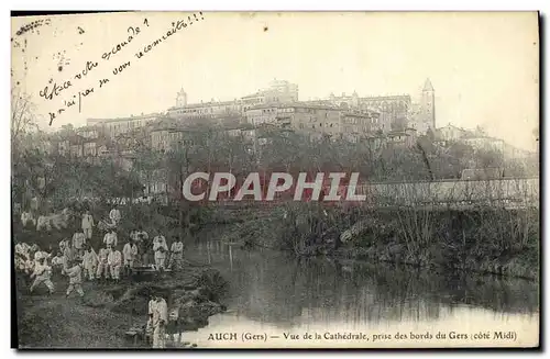 Ansichtskarte AK Auch Vue de la cathedrale prise des bords du Gers Militaria